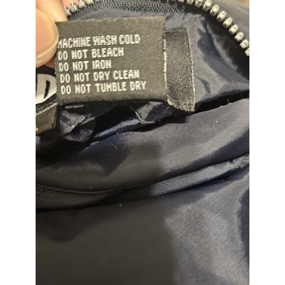 Vintage 90s Y2K Diesel Oversized Reversible Puffer Jacket Men's Large Blue - Picture 5 of 8